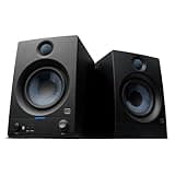 PreSonus Eris 5BT Bluetooth Studio Monitors, Pair — 5.25" Inch Powered Bookshelf Speakers, Stereo, Desktop Computer, Near Field Music Production, Audio Mixing Recording