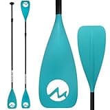 MoiShow SUP Paddle Board Paddle - Adjustable Paddleboard Paddle Oar 4-Piece Floating Aluminum SUP Kayak Paddle