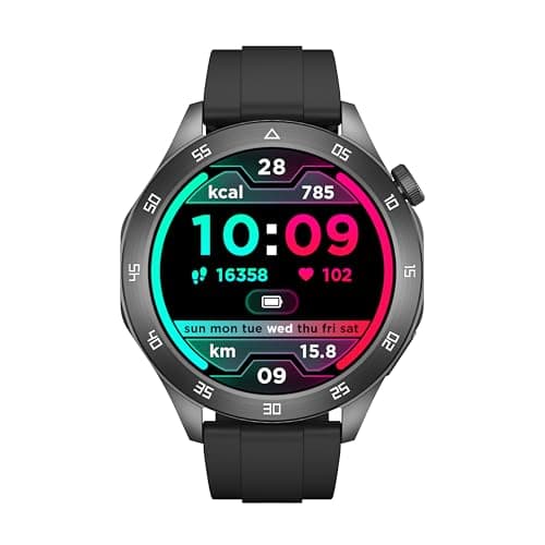CHENGJIXINRUI Smart Watch for Women & Men – 1.45" HD Fitness Tracker with Heart Rate Monitor, Blood Pressure, 123 Sports Modes, IP67 Waterproof, iOS/Android Compatible (Black)