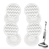 VIEWALL Steam Mop Pads Replacement for Shark S8000 S8001 S8002 S8200 S820 S8201 S7001 S7201 S7000 S7005 S7020 S7001 S7020 7001 S7201 7003 Steam Scrub, Dirt Grip Soft Washable Scrub Pads 8 Pack