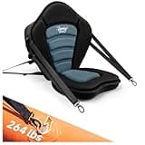 Trymaker Kayak Seat with Back Support, Paddle Board Seat for Inflatable Boards, 264LBS Capacity Thickened Replacement for Sit on Top Kayak Fishing Canoe(1 Pack Gray)
