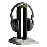 All You Need Accessories AYNA Puff Series Headphone Stand, Minimalist Cushion-Style Headset Holder for Desk, Wide Arch Display for Over-Ear Gaming Headphones, Sage Green/Grey Base