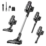 Eureka Cordless Vacuum - 20.3kPa Powerful Suction, Detachable Battery, Up to 50-Min, 5.5 lbs Lightweight, 5-Stage HEPA Filtration for allergies, Ideal for Pet Hair & Hardwood & Carpet, ReactiClean 410