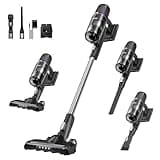Eureka Cordless Vacuum - 20.3kPa Powerful Suction, Detachable Battery, Up to 50-Min, 5.5 lbs Lightweight, 5-Stage HEPA Filtration for allergies, Ideal for Pet Hair & Hardwood & Carpet, ReactiClean 410
