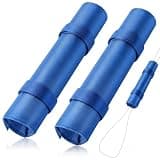 Hiboom 2 Pcs Paddle Float Kayak Paddle Accessory Adjustable Oxford Cloth Paddleboard Stand Up Accessory High Density Foam with Hook and Loop Closure Flotation Kayaks Canoe Paddles(Soft Blue)