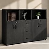 YCZYCZ Lateral File Cabinet with Lock, Metal Office Storage Cabinet, 2 Drawer Lateral File Cabinets for Home Office, A4 Letter Size, Heavy Duty Steel Filing Cabinet for Documents Storage