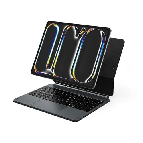 Magnetic Contact Keyboard Case for iPad Air 11-inch (M4/M3/M2), iPad Air 10.9 (5th/4th Gen), iPad Pro 11 (2022-2018), 3-Pin Smart Connection Backlit Keyboard