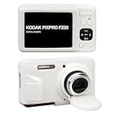 Supmay Silicone Camera Case for Kodak PIXPRO FZ55 16MP Digital Camera, Soft Silicone Protective Case Removable Lens Cover, Video Vlogging Camera Cover, White