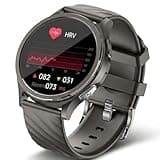 ZiCOWAY H16 Smart Watch - 24/7 Real-Time HRV Heart Rate, Blood Oxygen, Pressure, Temp, Sleep & Stress Monitor, AMOLED Display, Compatible with Android iOS