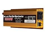 EHSOLZXBE Sell Inverter 12v 220v Pure Sine Wave 1600W-3000W Transformer Convert Multi-Function Socket Converter Car Inverter(2200W,24V)