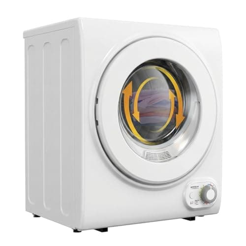 17.8LBS Full Automatic Washing Machine and 1.5CuFt Portable Clothes Dryer Set, Compact Laundry Washer and Dryer Combo Set with Stainless Steel Inner Tub, for Apartment, Dorms, Home
