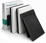 Think Crucial Replacement Filter Set – Compatible with IKEA® FÖRNUFTIG Air Purifier (Replaces Article #10461944 & #40487283) – 2 Particle Filter + 2 Carbon Layer – Easy to Install (2 Pack)