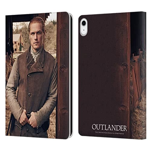 Head Case Designs Officially Licensed Outlander Jamie Fraser Stables Season 6 Characters Leather Wallet Case Compatible with Apple iPad 10.9 2022/2025