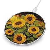 Sun Flower Wireless Charger Magnetic Phone Induction Charger 10w Fast Wireless Charging Station Compatible with iPhone 17 16 15 14 13 12 Pro Max Samsung Galaxy S25 S24 S23