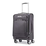 Samsonite Solyte DLX Softside Expandable Luggage with Spinner Wheels, Mineral Grey, Carry-On 20-Inch