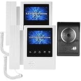 ZXFNVXC 4.3 Inch Wired Video Intercom with Night Vision and Anti-Rain Function Two-way Audio Video Intercom (Color : B)
