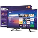 Roku Smart TV 2026 – 24-Inch Select Series, 720p HD TV – Roku TV with Voice Remote – Flat Screen LED Television with Wi-Fi for Streaming Live Local News, Sports, & Movies – Bluetooth Headphone Mode