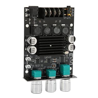 Zopsc BT Dual Channel Power Amplifier Module for Subwoofer 100Wx2 with BT 5.0 Sound and BASS Control for Home Audio System PC 12-24V, SNR>90 DB