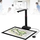 Piefeak S21 A2 Overhead Book Scanner - Auto Split & Smooth Double Pages, High-Resolution Scanning for Large Format Documents & Books up to A2 Size, 23MP Quality