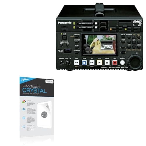 BoxWave Screen Protector Compatible with Panasonic AJ-PD500 - ClearTouch Crystal (2-Pack), HD Film Skin - Shields from Scratches
