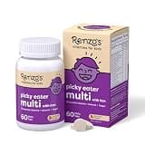 Renzo's Picky Eater Kids Multivitamin with Iron - Dissolvable Kids Vitamins with Iron, Zinc, Vitamin C, Vitamin D, E & K, Sugar-Free Melty Tabs, Orange Flavor, 60-Count (1-2 Month Supply)