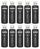 GoRAM Slider 32GB USB 3.0 Retractable Flash Drive 140MB/s Read Speeds Bulk Packaging (32GB - Pack of 10)