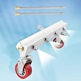FTVOGUE Undercarriage Cleaner, Stainless Steel Aluminum Alloy High Pressure Washer with 4 Hole Sprayer and Extension Wand, 1 4 Quick Plug for Road Grime Chassis Cleaning