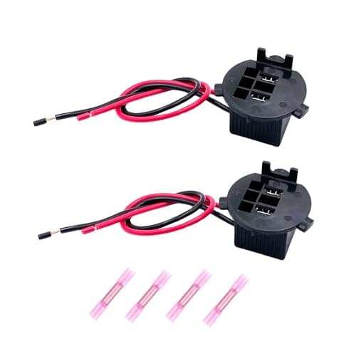 2 Pcs H7 Bulb Light Socket Retainer Connector Wiring Harness Compatible with Hyundai Veloster 2012-2018 Genesis Coupe 2013-2016 Replaces Part Number 18647-55007S