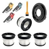 4PCS HEPA Filters with Vacuum Plate, Compatible with KXX KXHV-3 Cordless Handheld Vacuum, also Compatible with Vijezoy, WISLET, Rueqior, DEMIMA, LITEKON, Fledukten, Brngeqi and TsuIcaty Vacuum