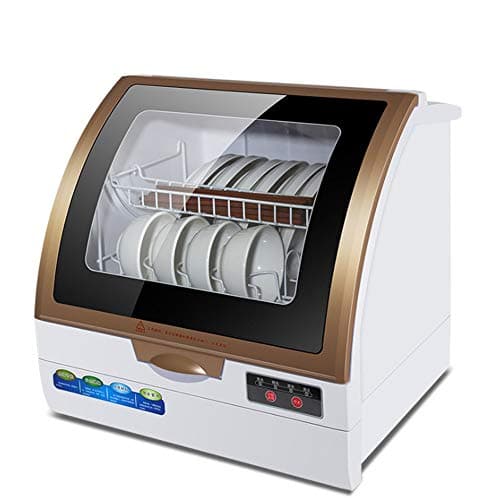 MJYHGFRT Intelligent Full-automatic Dishwasher Domestic Desk Type Installation Free Mini Air Drying