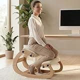 NYPOT Ergonomic Kneeling Chair with Adjustable Seats - Knee Chair for Posture Correction & Kneel Rocking Stool for Desk - Back Pain Relief for Home and Office, Supports 250 pounds - 5 Years Warranty