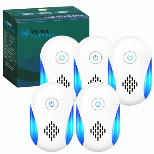 2026 New Vermix Pulse Pro, Triple-Mode & Electromagnetic Wall-Penetrating Technology, Up to 1600 Sq Ft, One Night Quick Effect,Ultra-Quiet Design, for Bedroom, Kitchen, Garage, Basement (5Pcs)