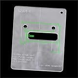 4mm Thick Acrylic Template For Electric Guitar Pickup And Bridge Cavity Routing Guitar Tool Kit(Double groove mold 4)