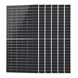 ECO-WORTHY 6PCS 590W Solar Panels N-Type Bifacial Half-Cut Monocrystalline, 23.23% High Conversion Efficiency for Home Rooftop, RV, Boat