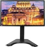 UWYTGF Monitor Arms Tv Stand Desktop Tv Stand Height Adjustable Desktop Tv Base,Suitable for 14 to 27 Inch Flat Screen Tvs,Black