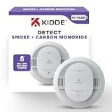 Kidde Smoke and Carbon Monoxide Detector, 10-Year Battery Powered, LED Status Lights, 85 dB Alarm, 5-inches, 30CUD10, 1 Pack