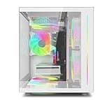 suevery High End Desktop Computer | Ryzen 7 + RTX 3050 6G | 16GB DDR4 + 512G SSD | WIFI6 | Streaming Office VR Home Video 4K Editing Gaming PC