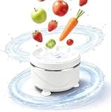 Portable Fruit and Vegetable Washing Machine, Magnetic Charging Produce Cleaner Device, Waterproof Design for Home Kitchen Use