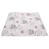 Omquot Splat Mat Baby High Chair, Soft and Cute Pattern, Waterproof, Multifunctional, 51.2 x 51.2 Inches