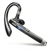 TOPEPOP Wireless Headset Wireless Headphones Handsfree Call Wireless Earpiece Noise Cancellation Earbud Earphones Mic Compatible with Cell Phones Car Driver Trucker Business Office Men Women (Black)