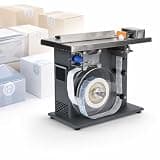 Vhewq Automatic Centering Labeling Machine, 90° Corner Label Applicator with Touch Screen Display, PLC Control, 15-30 Pcs/Min, 20-50mm Diameter, Desktop Applicator for Commercial Packaging