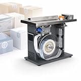 Vhewq Automatic Centering Labeling Machine, 90° Corner Label Applicator with Touch Screen Display, PLC Control, 15-30 Pcs/Min, 20-50mm Diameter, Desktop Applicator for Commercial Packaging