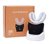 Autobrush Sonic Pro Electric Toothbrush – Only ADA Accepted U-Shaped Brush, Clinically Proven Up to 5.1X Better Cleaning, 30-Second Full Mouth 360 Clean, Rechargeable, Waterproof, Black, Men's Regular