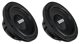 Sundown Audio SML-10 D2 10 in Shallow 1200-Watt Peak 600-Watt RMS Car Subwoofers, Dual 2-Ohm DVC, 2.5 in Black Aluminum Voice Coil Former, 14mm Xmax, 2-Piece