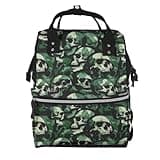 Pioyoku Green Camouflage Skull (8) Print Diaper Bag Backpack -Multifunction Travel Baby Diaper Bag,Baby Bags For Girls Boys