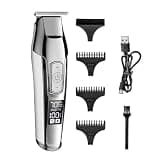 WTYBRMYO Hair Clipper Professional Beard Trimmer for Men Adjustable Speed LED Digital Carving Electric Razor