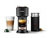 De'Longhi Nespresso Vertuo Next Coffee & Espresso Machine w/Aeroccino Milk Frother Single-Serve Black Rose Gold ENV120BAE