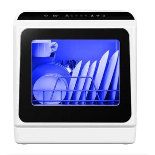 Portable Dishwasher Mini Portable Dishwasher Countertop Compact, Desktop Small With 5L Built-in Water Tank for Dorm RV