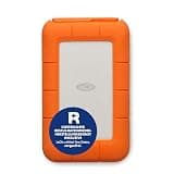 LaCie Rugged USB-C, 5TB, Portable External Hard Drive, Drop, Shock, Dust, Rain Resistant, for Mac & PC (STFR5000800)