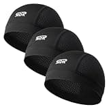 THINDUST 3Pcs Breathable Mesh Skull Cap,Lightweight Quick Dry Sports Helmet Liner for Men Women, Cooling Cycling Beanies